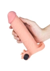 3 cm Uzatmalı Realistik Titreşimli Penis Kılıfı XTender