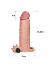 3 cm Uzatmalı Realistik Titreşimli Penis Kılıfı XTender
