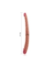 Wossi 36 cm Realistik Çift Uçlu Esnek Anal ve Vajinal Dildo