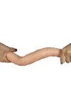 36 cm Realistik Çift Uçlu Esnek Anal ve Vajinal Dildo