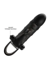4 cm Dolgu Uzatmalı 10 Titreşimli Zenci Penis Kılıfı Prezervatif Vibratör