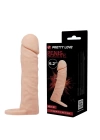 Wossi 4 cm Dolgulu Realistik Uzatmalı Penis Kılıfı Dildo Ten Rengi Penis