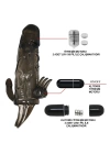 4 cm Uzatmalı Anal Vajinal ve Klitoral Uyarıcılı Titreşimli Penis Kılıfı