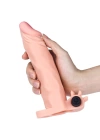 4 cm Uzatmalı Realistik Titreşimli Penis Kılıfı X-TENDER