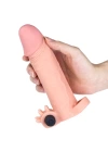 4,5 cm Uzatmalı Ten Rengi Realistik Titreşimli Penis Kılıfı XTender