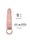 5 cm Dolgu Uzatmalı Titreşimli Penis Kılıfı Prezervatif Vibratör