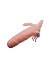 Anal Vajinal Klitoral Uyarıcılı Titreşimli Penis Kılıfı