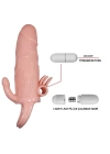 Anal Vajinal Klitoral Uyarıcılı Titreşimli Penis Kılıfı