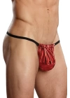 Bacio Fantazi Kımızı Lame Erkek String-Tanga BC4580
