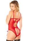 Bacio Fantazi Kırmızı Dantelli İç Giyim Gecelik Babydoll BC9228