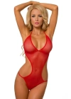 Bacio Fantazi Kırmızı Tül Babydoll Gecelik BC3232