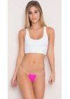 Bacio Fantazi Şefaf Lastikli Pembe String Tanga BC1301