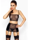 Bacio Fantezi Lameli Transparan Jartiyerli Takım BC2374