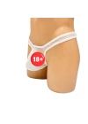 Bacio Fantezi Seksi Beyaz Transparan Erkek İç Çamaşırı BC4584