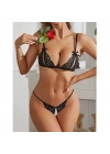 Bacio Fantezi Siyah Dantelli Seksi Sütyen Kilot Takım BC9705