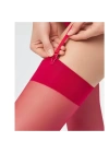 Bacio Kadın Kırmızı Düz Jartiyer Çorabı BC0433
