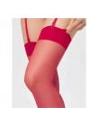 Bacio Kadın Kırmızı Düz Jartiyer Çorabı BC0433