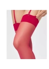 Bacio Kadın Kırmızı Düz Jartiyer Çorabı BC0433