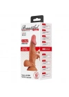 Belden Bağlamalı 19,4 cm Et Dokulu Gerçekçi Çift Katmanlı Silikon Melez Penis - Zebulon