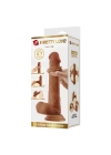 Wossi Belden Bağlamalı 22 cm Yeni Nesil Çift Katmanlı Realistik Vantuzlu Dildo Penis - Tallen