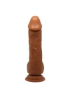 Belden Bağlamalı 23,5 cm Realistik Vantuzlu Melez Dildo Penis