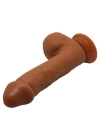Belden Bağlamalı 23,5 cm Realistik Vantuzlu Melez Dildo Penis