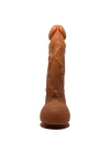 Belden Bağlamalı 25,2 cm Realistik Vantuzlu Melez Dildo Penis - Jason