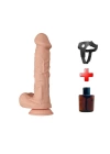Belden Bağlamalı 26 cm Gerçekçi Kalın Dildo Penis - Bergrisi