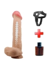 Belden Bağlamalı 26 cm Kıkırdak Yapılı Çift Katmanlı Gerçekçi Dildo Penis