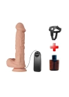 Belden Bağlamalı 26 cm Titreşimli Gerçekçi Kalın Dildo Penis - Bergrisi