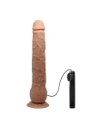 Belden Bağlamalı 28 cm Titreşimli Gerçekçi Kalın Dildo Penis - Dick