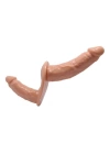 Belden Bağlamalı Çift Taraflı İçi Dolu Strapon Penis
