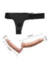 Belden Bağlamalı Çift Taraflı İçi Dolu Strapon Penis
