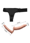 Belden Bağlamalı Çift Taraflı İçi Dolu Strapon Penis