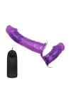 Belden Bağlamalı Çift Taraflı Titreşimli Strapon Dildo
