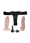 Belden Bağlamalı İçi Dolu 10cm Çift Strapon Penis
