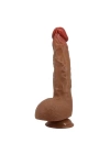 Belden Bağlamalı USB Şarjlı 25 cm Oynar Başlı İleri Geri Hareketli Titreşimli Dildo - Wilks