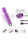Bükülebilir Başlıklı Wand Vibratör Mor