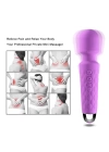 Wossi Bükülebilir Başlıklı Wand Vibratör Mor