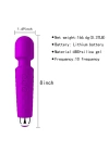 Bükülebilir Başlıklı Wand Vibratör Mor
