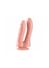 Wossi Çift Uçlu Ten Rengi Realistik Dildo