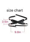 Wossi Deri Çapraz Göz Maskesi Ayarlanabilir Harness