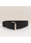 Deri Fırfırlı Choker Harness Kolye Siyah