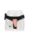Double Belden Bağlamalı Anal Plug ve Realistik Titreşimli Penis