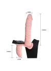 Wossi Double Belden Bağlamalı Anal Plug ve Realistik Titreşimli Penis