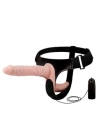 Double Belden Bağlamalı Anal Plug ve Realistik Titreşimli Penis