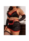 Fantazi Seksi Dantel Babydol Fantezi Gecelik (Çorapsız) BC9233