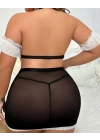Fantazi Seksi Halkalı Dantelli Babydol Gecelik BC9235