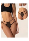 Fantazi Siyah Seksi TÜL Kadın STRİNG - Fantezi Tanga BC0036