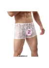 Fantezi Dantelli Beyaz Seksi Erkek Boxer - Erkek İç çamaşırı BC4613
